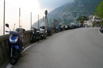 Scooters at Positano