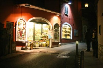 A ceramics shop in Positano