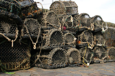 Lobster Pots in Lynmouth, Devon