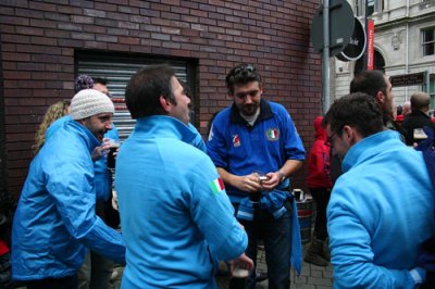 Italian Fans in Azuri Blue