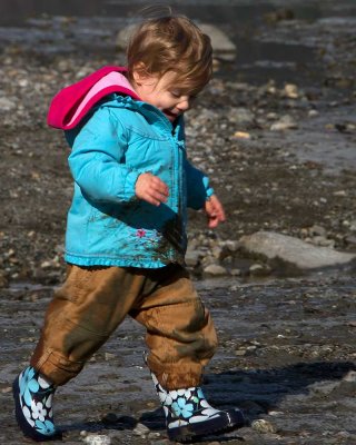 Lydia, my Granddaughter Running