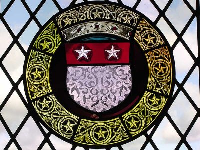 Stained glass window in Stirling Castle