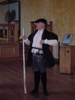 Interpreter (with an English accent, not Scottish) in Stirling Castle