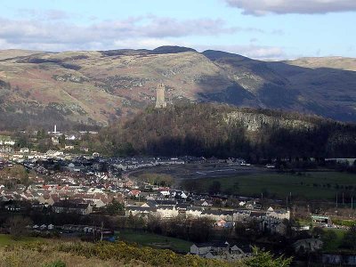 William Wallace Monument from Stirling Castle