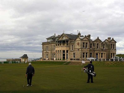 The 18th green at St. Andrew's Golf Course