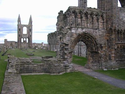 The remains of St. Andrews Cathedral.