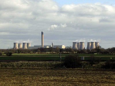 Coal Fired Power Plants as seen from the train. Saw at least 6 different locations of them.