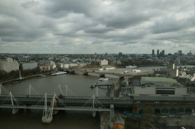 View of the Thames from The London Eye