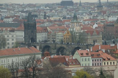 Charles Bridge from Prague Castle