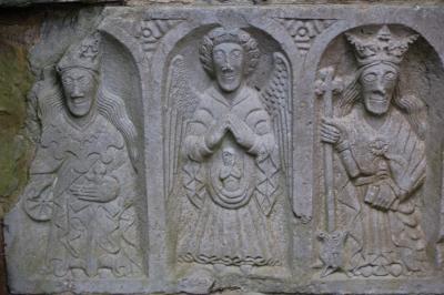 Saint Catherine, Saint Michael The Archangel and Saint Margaret on the Tomb, Jerpoint Abbey