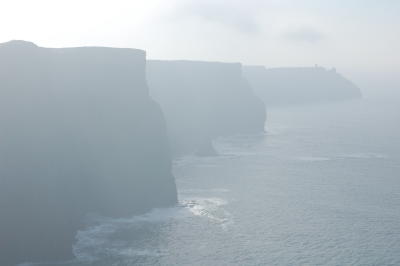 Cliffs of Moher Fogged Over, The Burren, Co. Clare