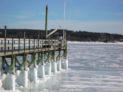 Frozen Dock & Bay - Harpswell, Maine