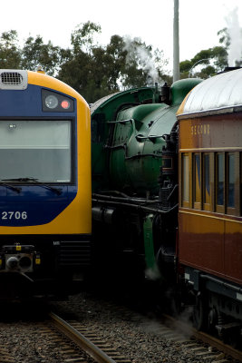 A Steam Train Passes