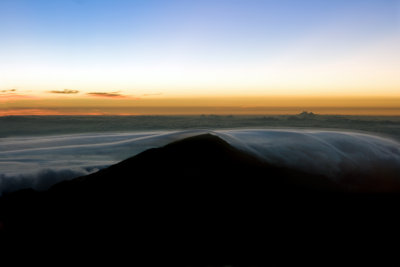 We got up at 2 in the morning to catch the sunrise on Haleakala volcano.
