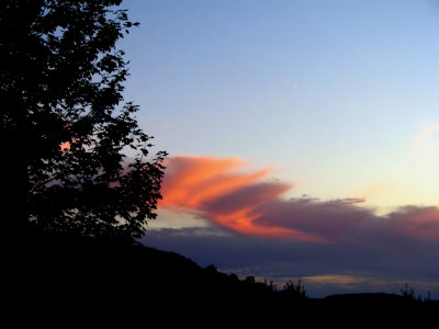 Sunset at the cabin...