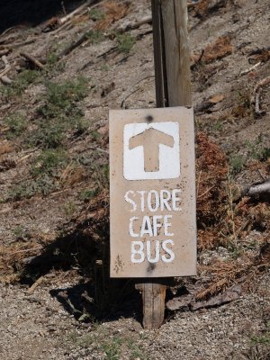 P7163204 A sign welcomes tired hikers to resupply.JPG