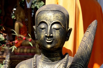 Buddha's sculpture in a modern style