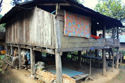 Ethnic Lao house on stilts
