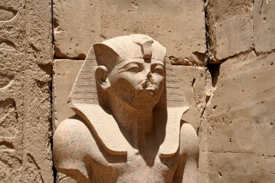 Statue inside of Karnak