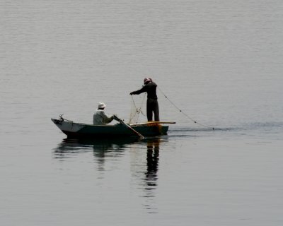 Men Fishing in the Nile