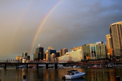 Rainbow Over Darling Harbor