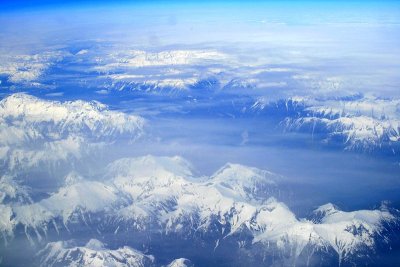 Somewhere over Canada - more clouds