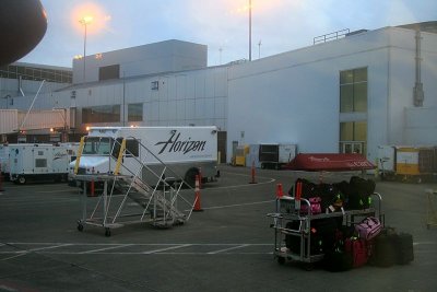 Portland Airport at 6 am