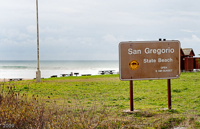 The beach at San Gregorio along Highway 1