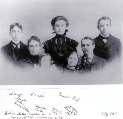 Frank Morgan Foster with Sister & Children