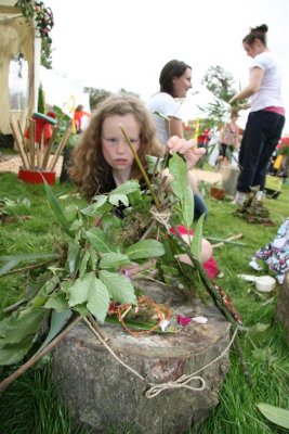 Isabel Building Fairy House