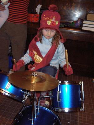 Isabel Plays the Drums
