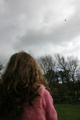 Isabel Flying a (very distant) kite