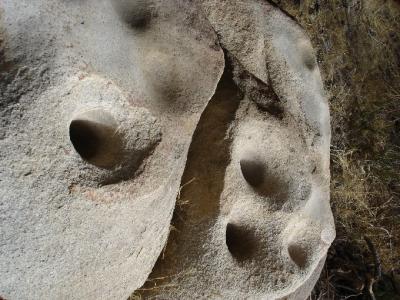 More morteros (Indian grinding holes)