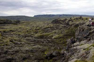 Farvegur Hverfisfljts fyrir gos - the river bed before  the 1783 lava flow