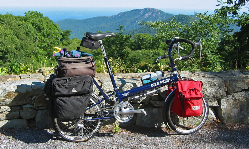 221  Keith - Touring Virginia - Bike Friday New World Tourist touring bike