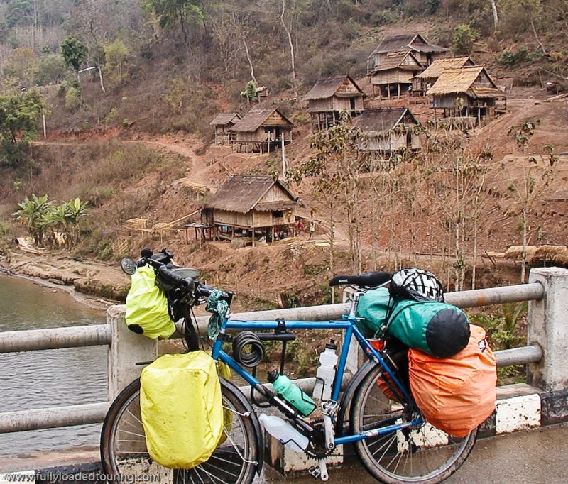 266  Bill - Touring Laos - Bruce Gordon Rock n Road touring bike
