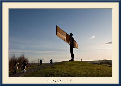 Angel  approaching Sunset