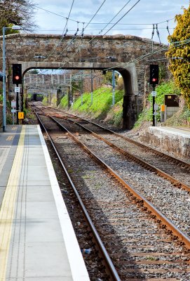 Looking north from Dalkey Station