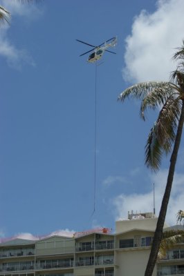 Gradjevinski radovi helikopterom