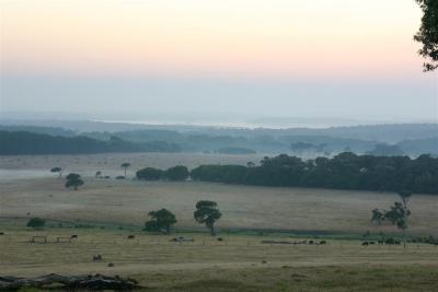 Sunrise across the Blackwood River