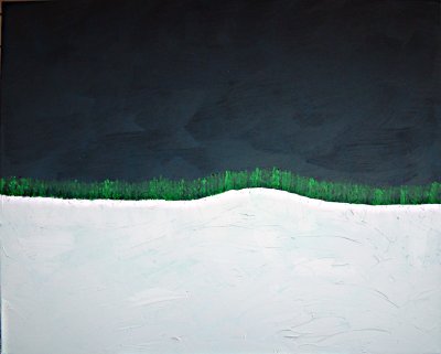 Treeline  (acrylics on canvas, 30 x 24)