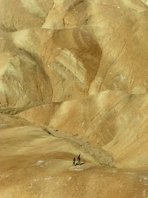 Death Valley - Zabriskie Point Hikers.JPG
