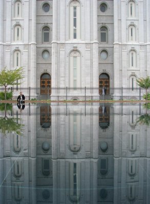 Salt Lake City - Mormon HQ Reflection.JPG
