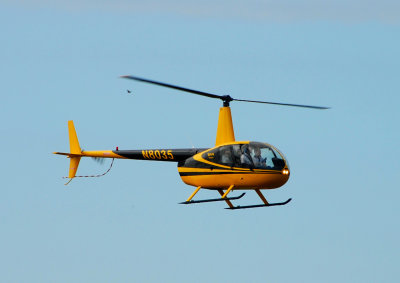 Private yellow helicopter