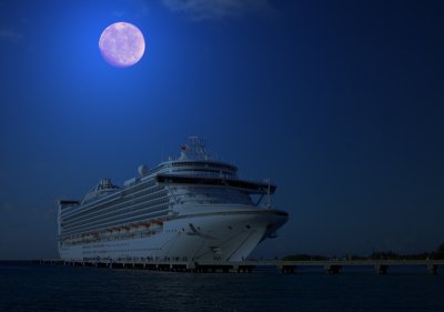 Caribbean Princess at Grand Turk, Princess Cruises