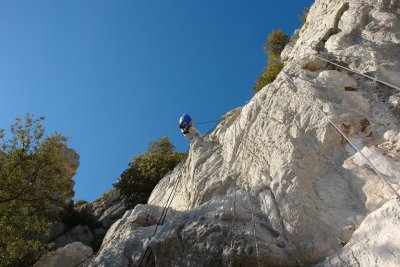 Climbing at la Turbie