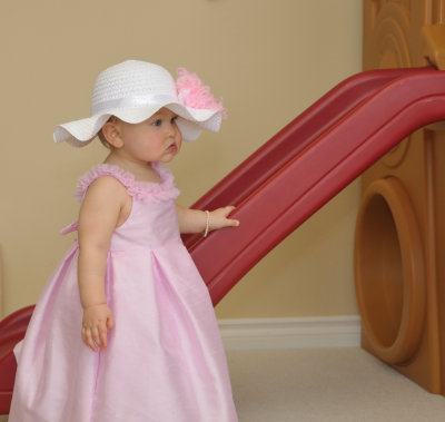 Addie on slide
