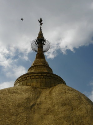 the Pagoda on top of the rock
