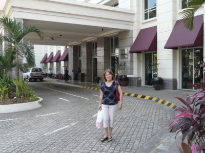 in front of our hotel