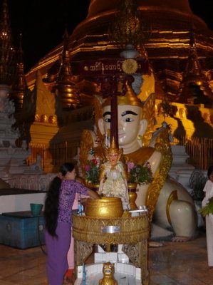 washing the Buddha the weekday that you was born on